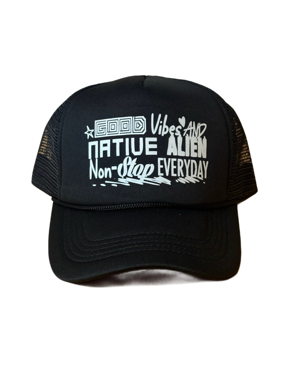 NATIVE ALIEN GOOD VIBES TRUCKER HAT