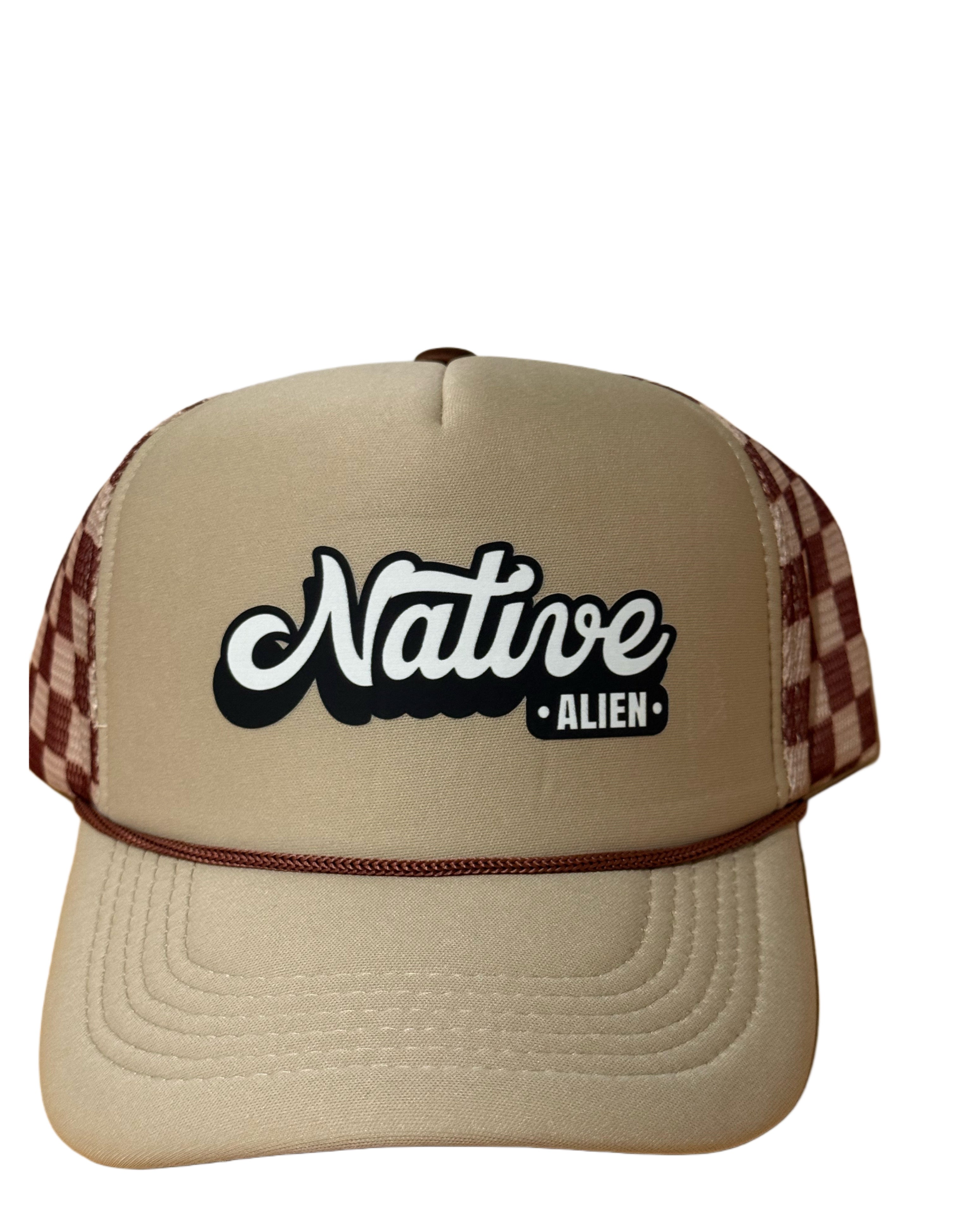 NATIVE ALIEN ARTIFACT TRUCKER HAT