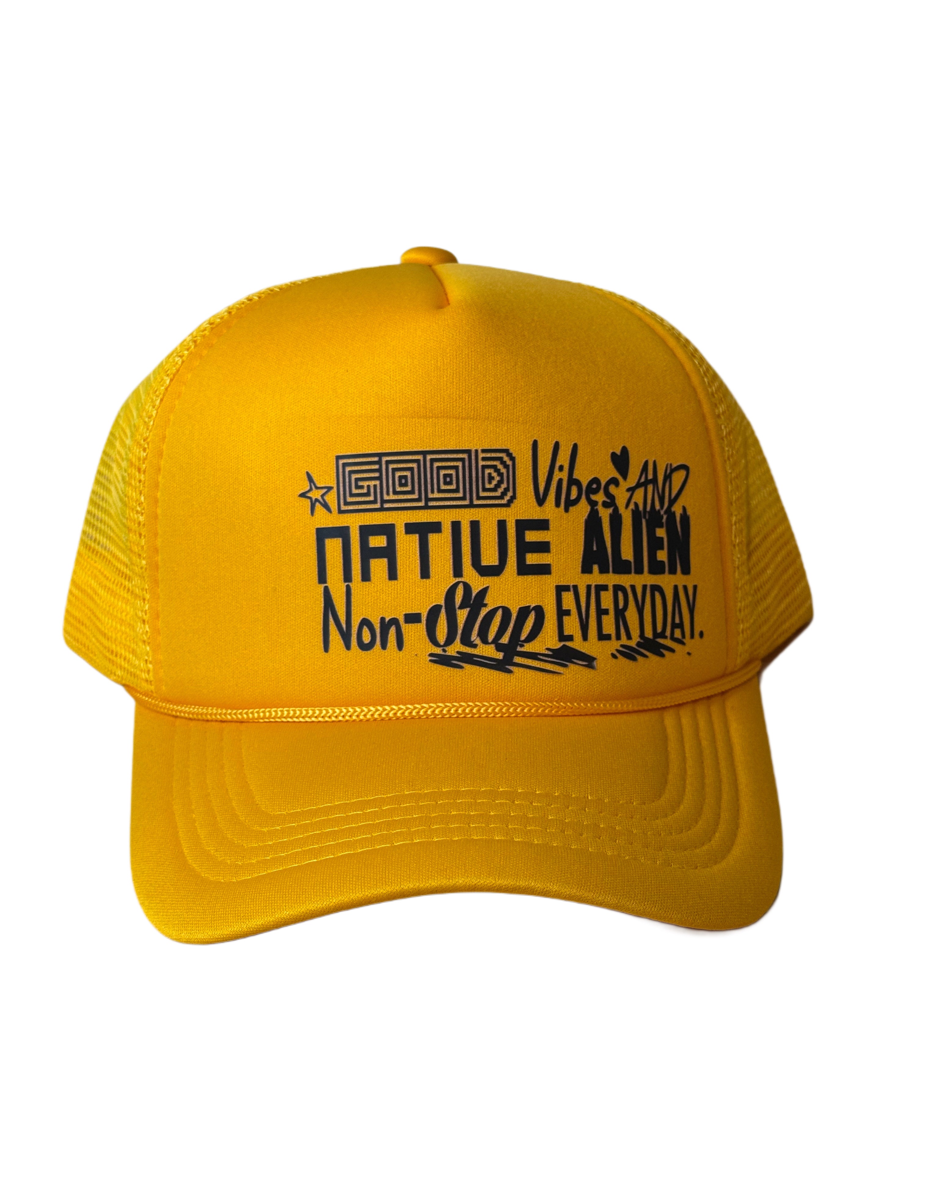 NATIVE ALIEN GOOD VIBES TRUCKER HAT