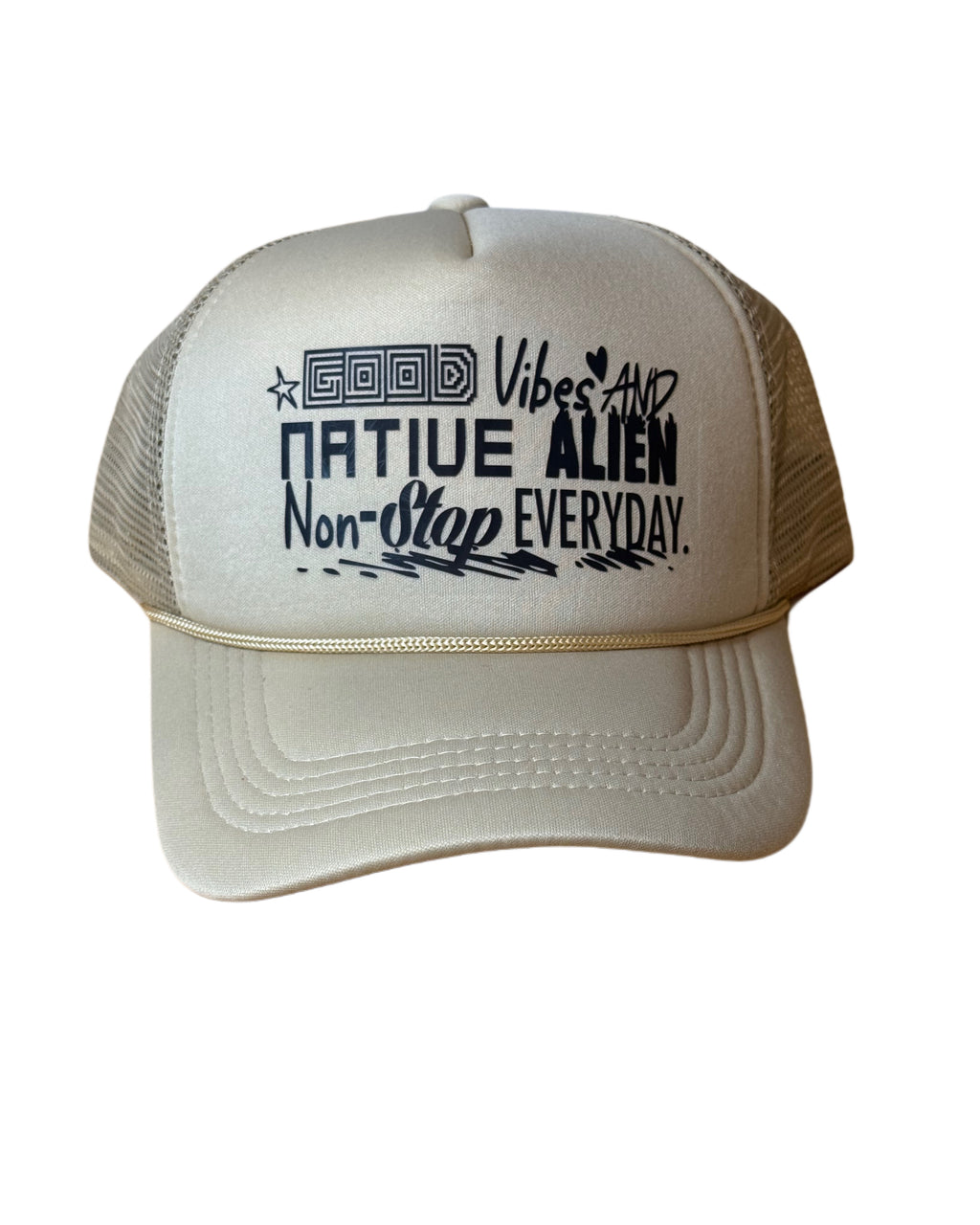 NATIVE ALIEN GOOD VIBES TRUCKER HAT